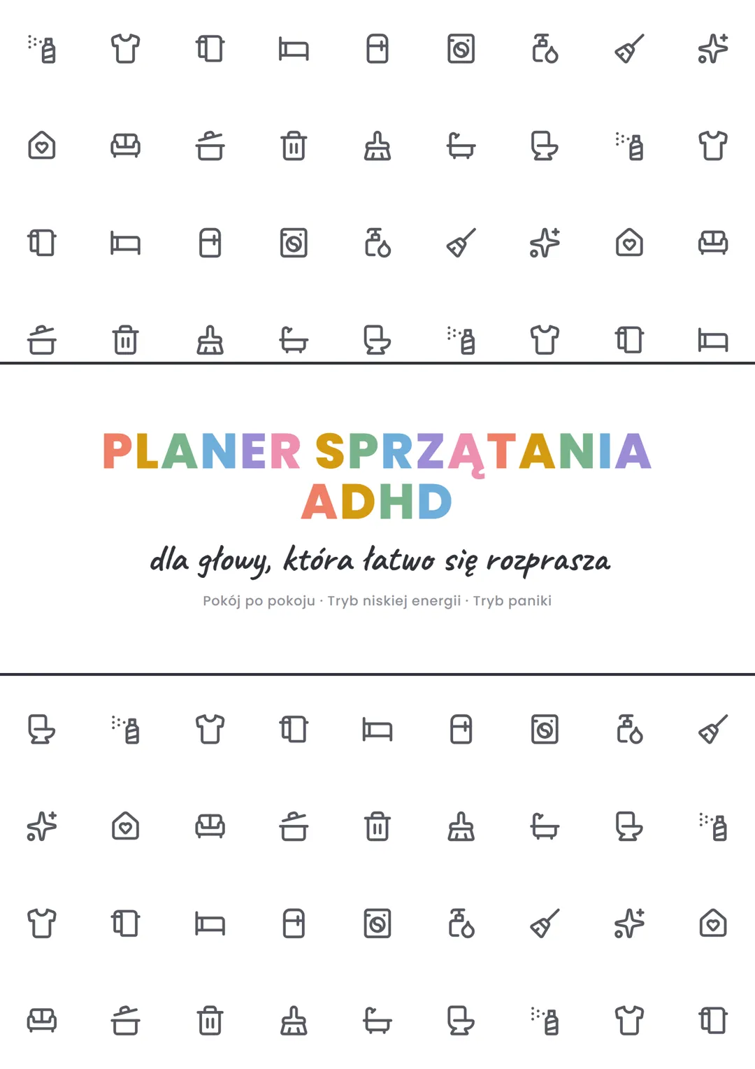 Okładka Planera sprzątania dla ADHD